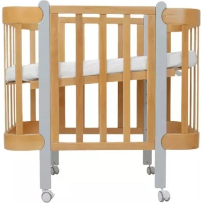 Ingvart Трансформиращо Легло 5в1 Nika 60x95/60x120см Натур + Сив Ingvart (I-2701132)