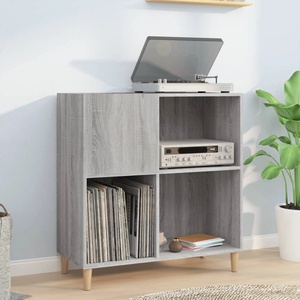 vidaXL Шкаф за винилови плочи сив сонома 84, 5x38x89 см инженерно дърво (831995)