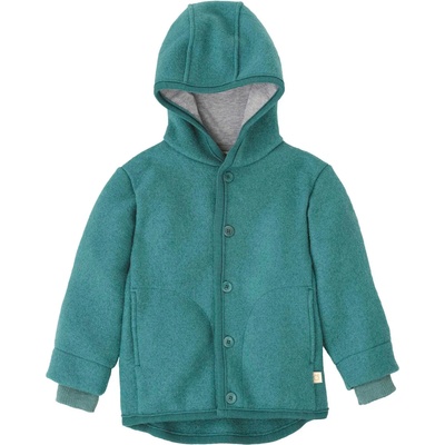 disana Детско вълнено яке disana Kid's Walk-Jacke Wool jacket - Eukalyptus - размер 98/104 (EU) (703-6089-0313)