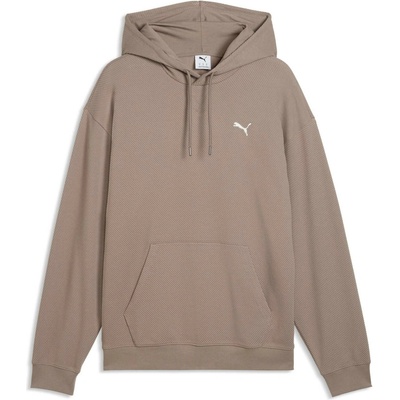 Puma Essentials Elevated Relaxed Hoodie Hnedá