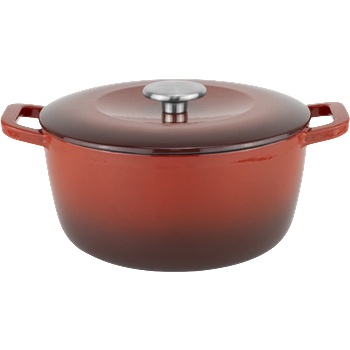 HORECANO HORECANO-Чугунена касерола дълбока 4.5L Ø24.8xh12cm ЧЕРВЕНА (HC-47175) (0147175)
