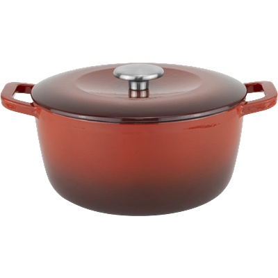 HORECANO HORECANO-Чугунена касерола дълбока 4.5L Ø24.8xh12cm ЧЕРВЕНА (HC-47175) (0147175)