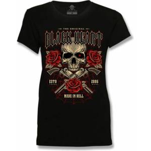 Black heart дамска тениска BLACK HEART - Gun Rose - BLACK - 9985