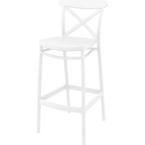 Bogdan Furniture Am Бар стол Крос бял