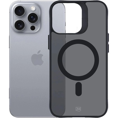 3mk Protection Калъф 3mk - Smoke MagCase, iPhone 16 Pro Max, черен (5903108586689)