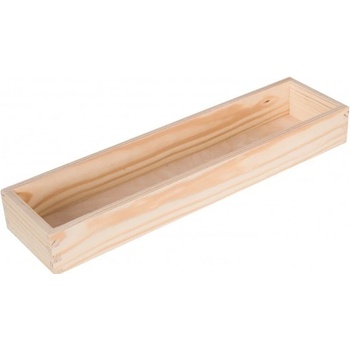 ČistéDřevo Dřevěný box 43x11 cm