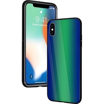 Vennus Glass калъф за Apple iPhone X - Зелен KP17728 (17728)