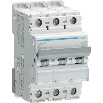 Hager 3-pólové 32 A 400 V NCN332