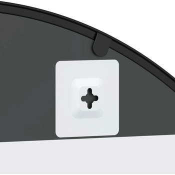 Image 1 of vidaXL Стенно огледало, черно, 80x40 см, арка, желязо (358651)