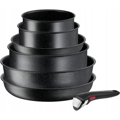 Tefal Súprava hrncov Ingenio Black Stone, 7dielna L3998702