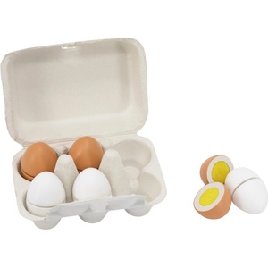 Viga Toys Игрален комплект Viga Toys - Дървени яйца, 6 броя (44752) - baby