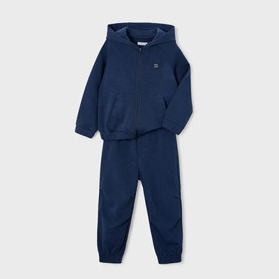 Mayoral Анцуг в тъмно син цвят с широк панталон и суичър с качулка за мини момче Mayoral (НЕ Е ВАТИРАН)