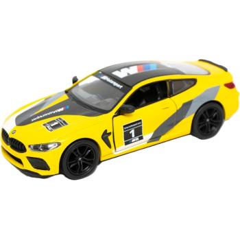 Kinsmart Метална количка Kinsmart Livery Edition - BMW M8 Competition Coupe, 1: 38, жълта (53124)