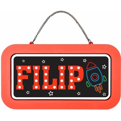Albi Neonová cedulka se jménem - Filip