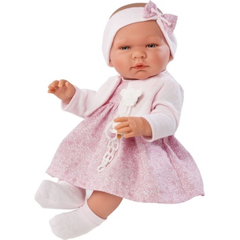 Asi Dolls Кукла Asi Dolls - Бебе Мария, с розова рокличка и плетена жилетка (0364290)
