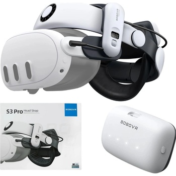 BOBOVR S3 Pro| Popruh s batériou Meta Quest 3S & Quest 3