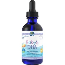 Nordic Naturals Omega-3 s vitamínom D pre dojčatá detská Dha s vitamínom D3 1050 mg Bez príchute 60 ml