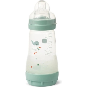 MAM Бебешко шише MAM - Easy Start, Anti-Colic, 260 ml, зелен кит (100018890/BG669927 ) - baby