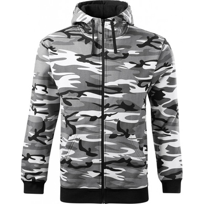 Malfini Camo Zipper pánska C1932 camouflage gray