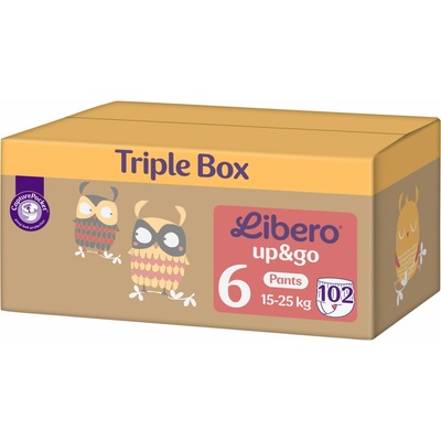 Libero Up&Go Triple Box 6 102 ks