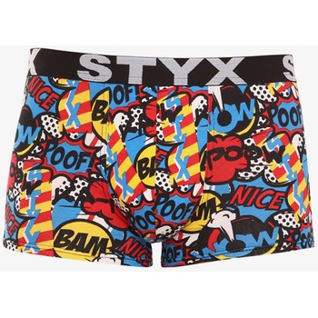 Styx Синьо-червени мъжки боксерки с шарка Styx art Poof Styx | Cherven | МЪЖЕ | 3XL