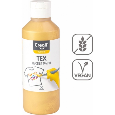 Creall Tex Textilní barva 250 ml zlatá
