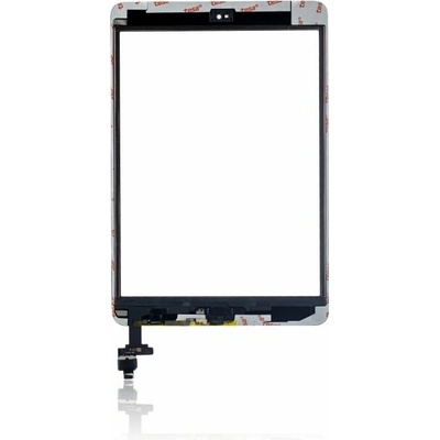 Dotykový digitizér iPad Mini 1 / Mini 2 s IC čipem a tlačítkem Home – Aftermarket Plus – černý IPD1515