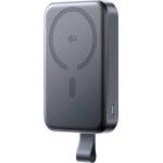 JOYROOM Qi2 Magnetic Wireless Power Bank 10000 mAh 22.5W - преносима външна батерия с Lightning порт, USB-C и USB-A изход, безжично зареждане с MagSafe и вградена поставка (черен)