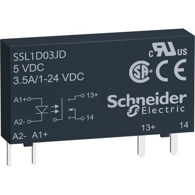 SCHNEIDER ELECTRIC SCHNEIDER 1fázové SSR 24 V DC 3,5 A 12 V DC SSL1D03JD