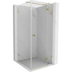 Mexen Lunar T душ кабина отваряща се врата дясна 90 x 90 см, прозрачна, златна - 834T-090-090-50-00-P (834T-090-090-50-00-P)