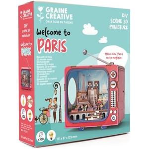 Graine Créative Graine creative Дървен 3d модел tv Париж (651064)