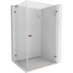Mexen Lunar-B L дясна отваряема душ кабина 95 x 90 см, прозрачна, розово злато - 832L-095-090-60-00-P (832L-095-090-60-00-P)