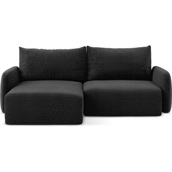 makamii Черен разтегателен ъглов диван с място за съхранение (ляв ъгъл) Kalena - Makamii (KALENA_LCF_38_P1_C9)