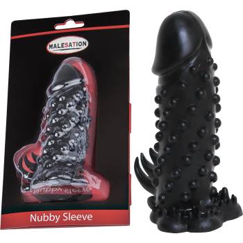 Image 1 of Malesation Nubby Sleeve Black