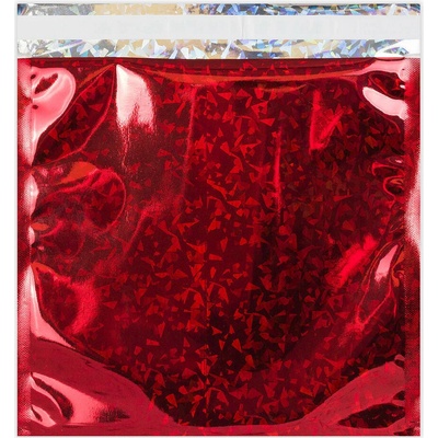 Holografické fóliové obálky - 220 x 220 mm - Holografická červená