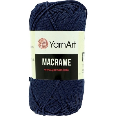 YarnArt Macrame 2mm 162 navy modrá