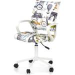 Bogdan Furniture Europe Детски стол Мебели Богдан модел BM Bicycle, Хромирана кръстачка, Подлакътници, Регулируема височина, Многоцветен