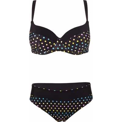 Leona dvoudílné plavky s výztuží S1242 černé – Zboží Mobilmania