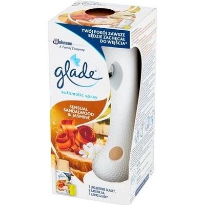 Glade Sense&Spray strojek+náplň+baterie Sandalwood+Jasmine 250 ml