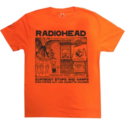 Radiohead tričko Gawps oranžové