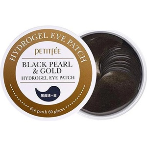 PETITFÉE Black Pearl & Gold Eye Patch - Хидрогел за очи с черен перли и злато 60бр