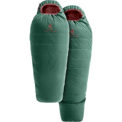 Deuter Детски спален чувал Deuter Kid's Starlight Down Kids' sleeping bag - Seagreen / Redwood - размер 130-170 cm (516-0215-0111)