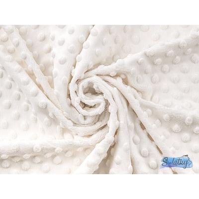 Premium minky smetanová (CloudDancer) 380g - KUS 23cm