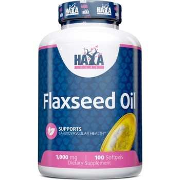 Haya Labs Flaxseed Oil, 1000 mg, 100 капсули, Haya Labs