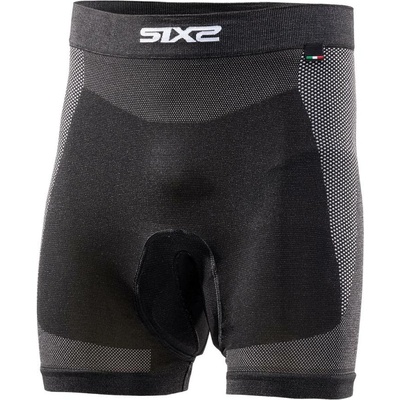 Sixs Boxerky s vložkou BT CC2L light carbon černá