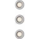 Philips - Комплект от 3 вградени осветителни тела PERIDOT 1xGU10/7W/230V в сребрист цвят (P7285)
