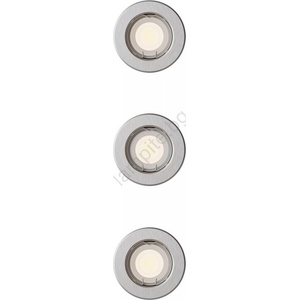 Philips - Комплект от 3 вградени осветителни тела PERIDOT 1xGU10/7W/230V в сребрист цвят (P7285)