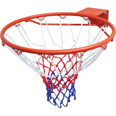 vidaXL Баскетболен кош с мрежа, оранжев, 45 см (90498)
