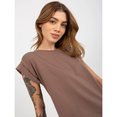 T shirt RV TS 4833.36X brown hnedá