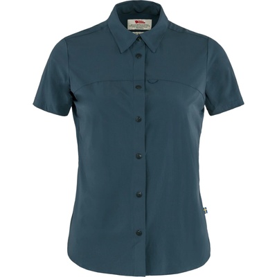 Fjällräven Дамска риза с копчета Fjällräven Women's High Coast Lite Shirt S/S Shirt - Navy (133-1455-0213)